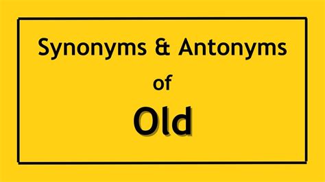 Vintage Synonyms & Antonyms .
